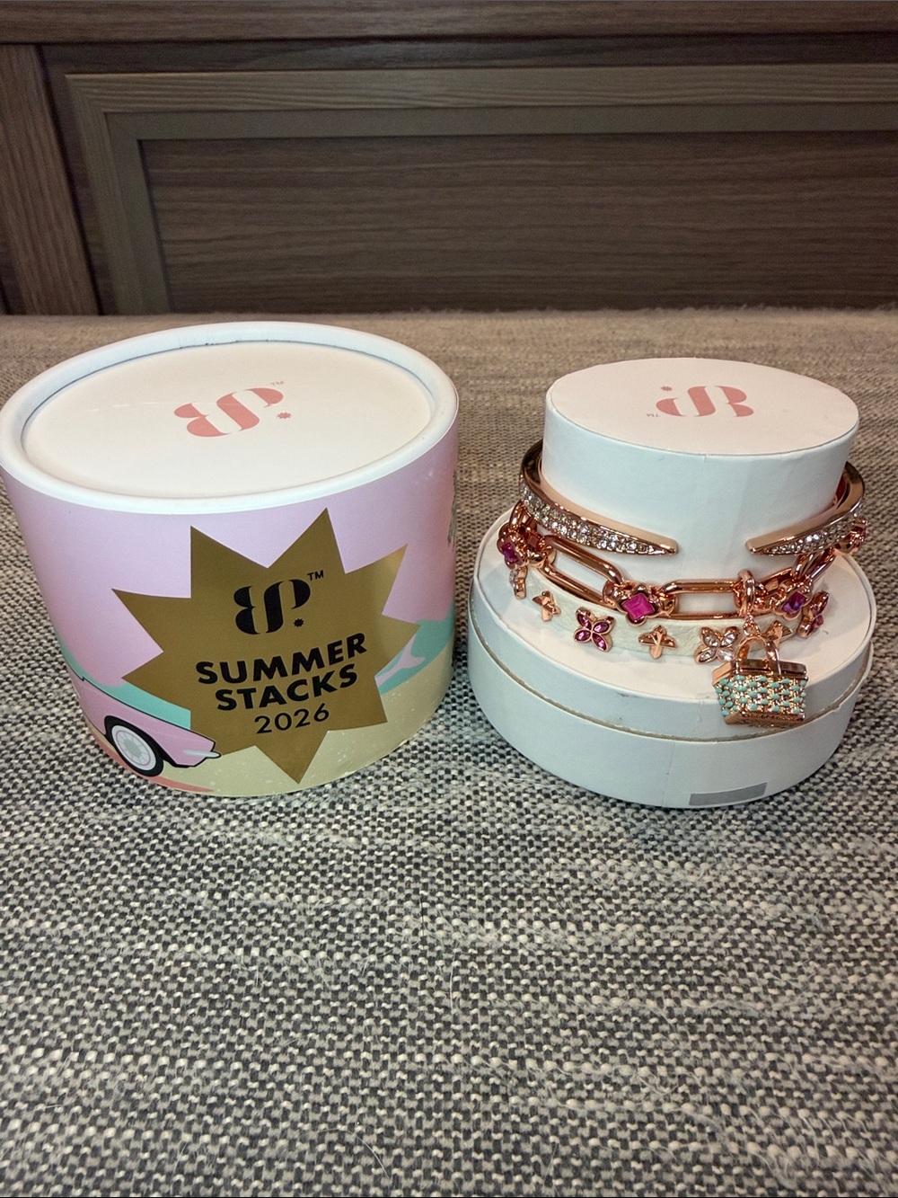 Summer Stacks 2026 Rose Gold Charm Bracelet Set